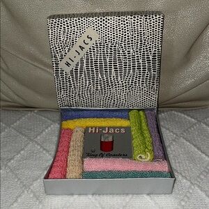 Vintage NIB Hi-Jacs Colorful Coasters Set
